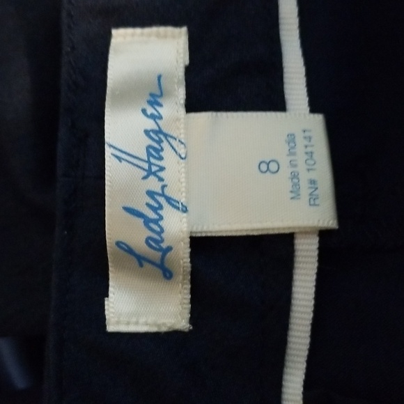 Lady Hagen Navy Blue Trouser Pants Size 8 - Picture 7 of 8
